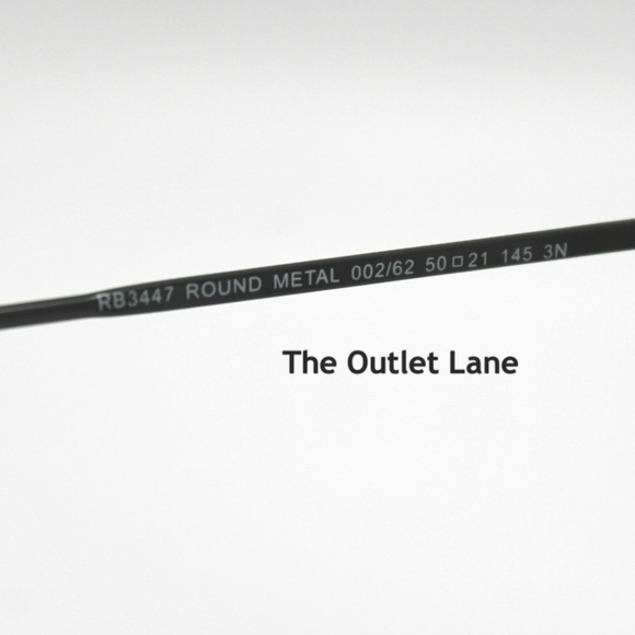 Model Display Ray-Ban Round Metal Black RB3447 - Picture 10 of 16